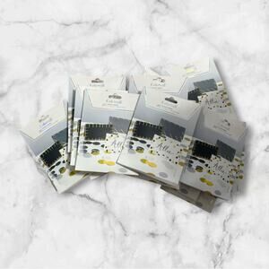 Cakewalk Place Cards Black White Gold Wedding Party LOT of 19 packs 380 Cards